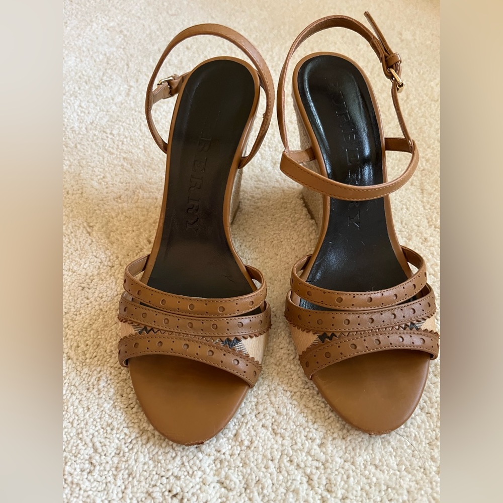 Burberry Sandal Wedges size 6.5 (37)